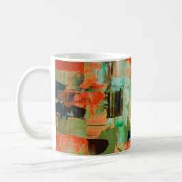 Café Taza V de pintura al óleo abstracta Colour Rush