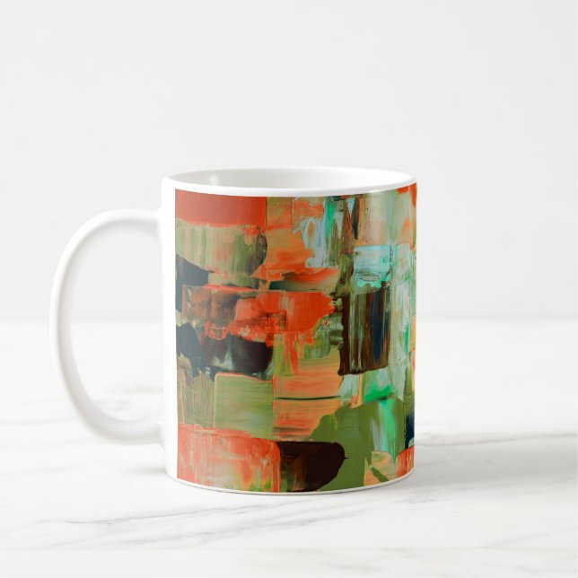 Café Taza V de pintura al óleo abstracta Colour Rush (Izquierda)