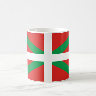 Café Taza vasca de la bandera