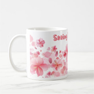 Café Taza Ver la Vida en Rosa, Taza de Cita Positiva de