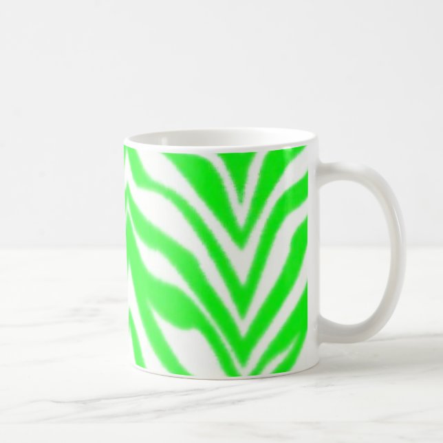 Café Taza verde de la cebra (Derecha)
