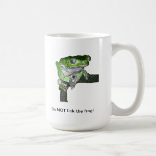 Café Taza verde de la rana arbórea