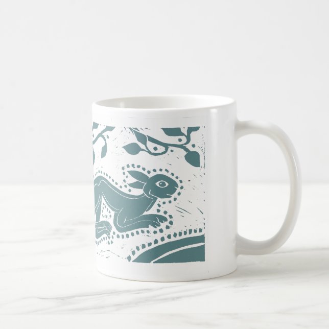 Café Taza verdemar céltica de las liebres (Derecha)