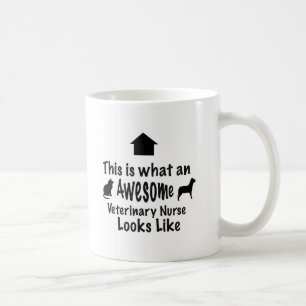 Café Taza veterinaria impresionante de la enfermera