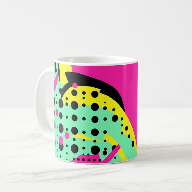 Café Taza vibrante de Pop Art (Anverso izquierdo)