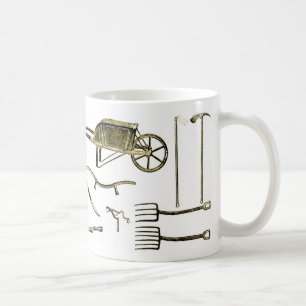 Café Taza vieja de las herramientas