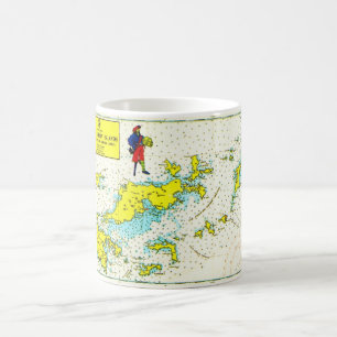 Café Taza vintage de las Islas Vírgenes Británicas