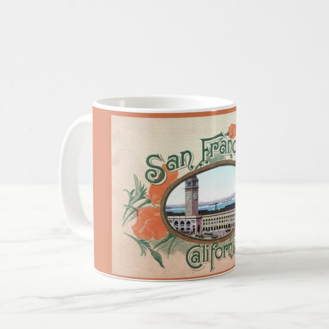 Café Taza Vintage de San Francisco (Anverso izquierdo)