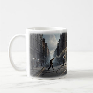 Café Taza Violinistas de Calle Notas Brillantes Lucha U