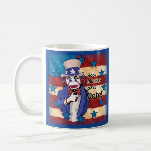 Café Taza Voto Mono de Calcetín