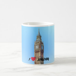 Café Taza Yo Amo Londres – Ilustración de Big Ben Recue