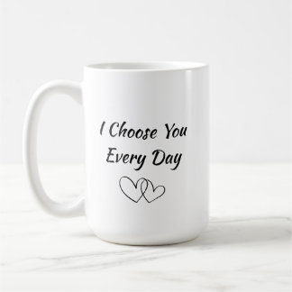 Café Taza Yo Te Eligo Todos Los Días | Cita de Amor Rom