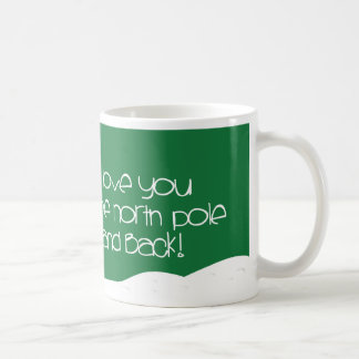 Café Te amo al Polo Norte y a la taza trasera de la