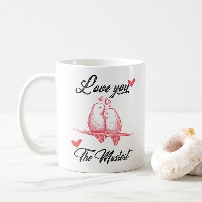 Café Te quiero la taza de San Valentín más grande (Con donut)