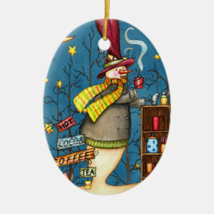 Café, té y buena compañía Ornamento de Navidad
