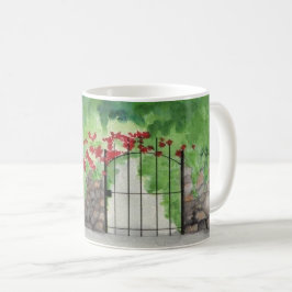 Café Tea Mug Garden Gate 11 onza de taza
