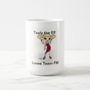 Café Tealy el duende ama la taza de Equipo-FM