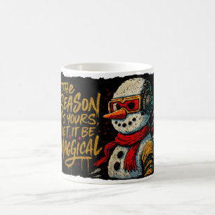 Café Temporada Mágica Taza Navideña de Invierno Funky S
