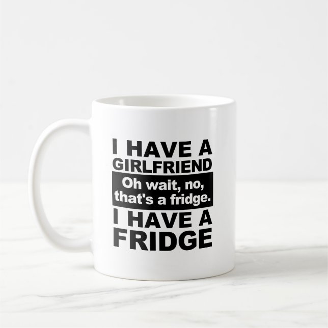 Café Tengo una taza divertida de nevera (Izquierda)