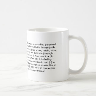 Café Términos de la taza del servicio