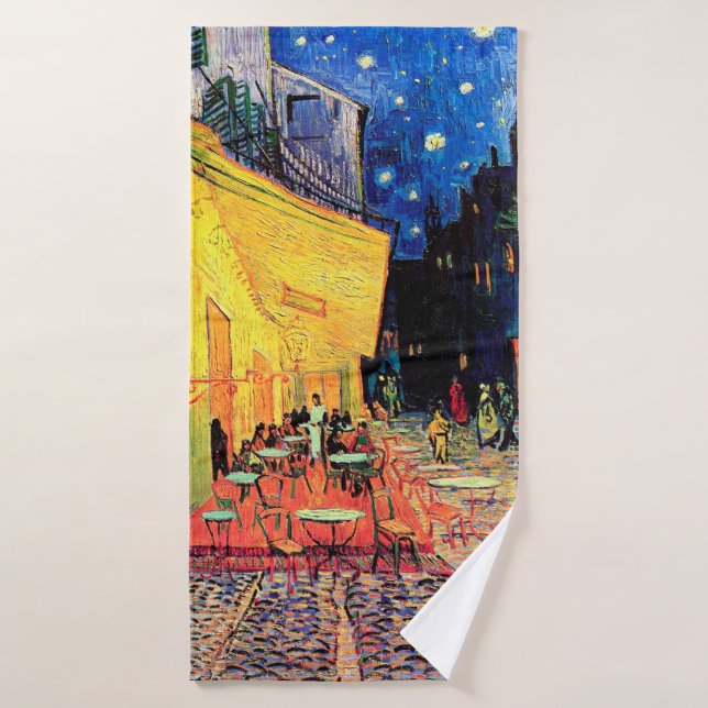 Cafe Terrace at Night, Vincent van Gogh, 1888 (Toalla de baño)