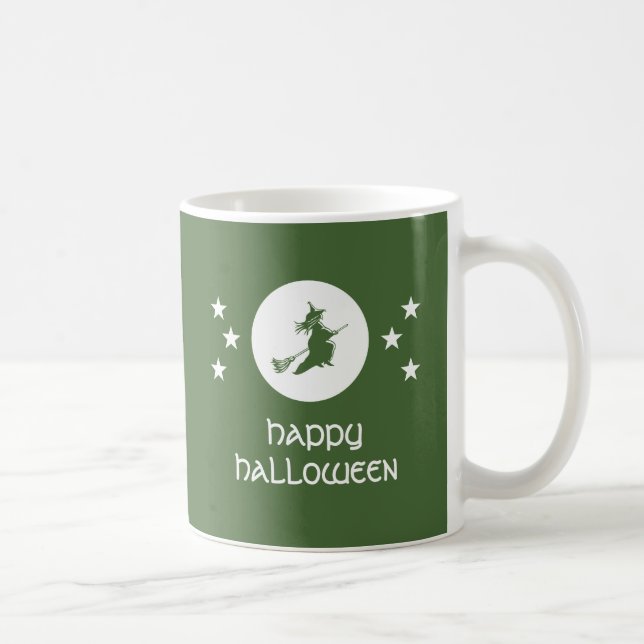 Café Testigos de la taza de Halloween, verde (Derecha)