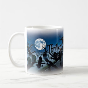 Café Thriller — Taza Noche de Luna Llena con Multitud d