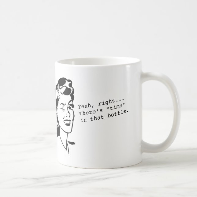 Café "Tiempo en taza del sarcasmo de una botella" (Derecha)
