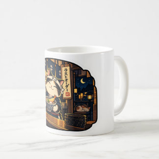 Café Tienda de Soba Gato — Taza de Último Pedido | Retr