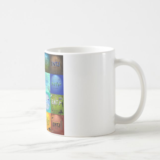 Café Tipo de personalidad taza de la tabla (Derecha)