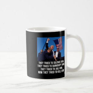 Café Tiroteo en la taza de Donald Trump - Nunca rendirs