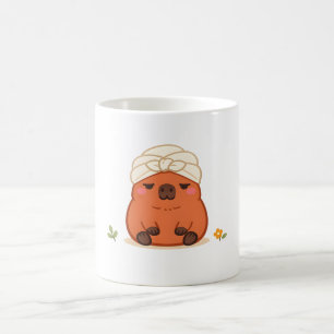 Café Toalla Turbante de Spa de Carpincho Adorable Taza