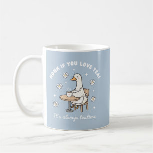 Café Toca la Bocina Si Amas el Té Taza de Ganso Adorabl