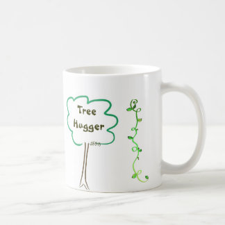 Café Todo alrededor del árbol Hugger con la taza de