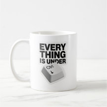 Todo está bajo control Taza divertida con juego de