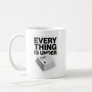Café Todo está bajo control Taza divertida con juego de
