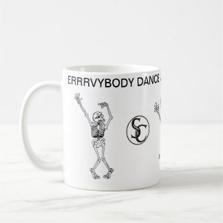 Café Todos baila cuando el loco encima de la TAZA
