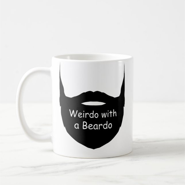 Café Tonto con una taza Beardo, Taza divertida, Taza de (Izquierda)