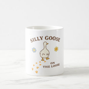 Café Tonto Ganso Suelto – Taza de Ganso Divertida y Lin