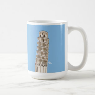 Café Torre inclinada de la taza de Pisa