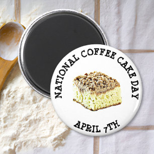 Café torta día imán nacional del día de fiesta
