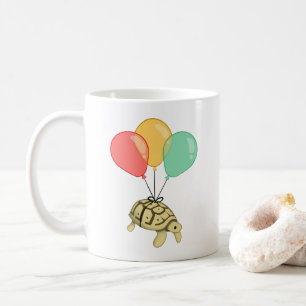 Café Tortuga que cuelga en la taza de los globos