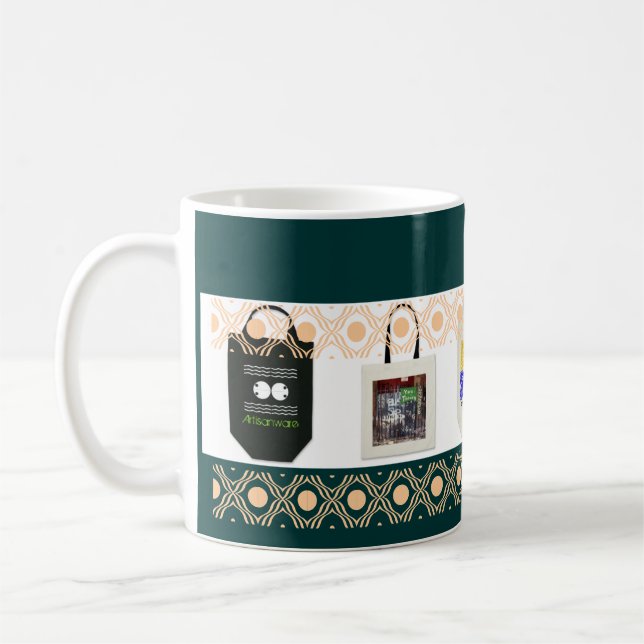 Café totes de la taza de la taza de m Artisanware (Izquierda)