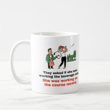 Trabajando en el Récord del Campo: Taza de Golf pa