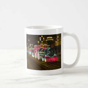 Café Tren de la tranvía - taza de las iluminaciones de