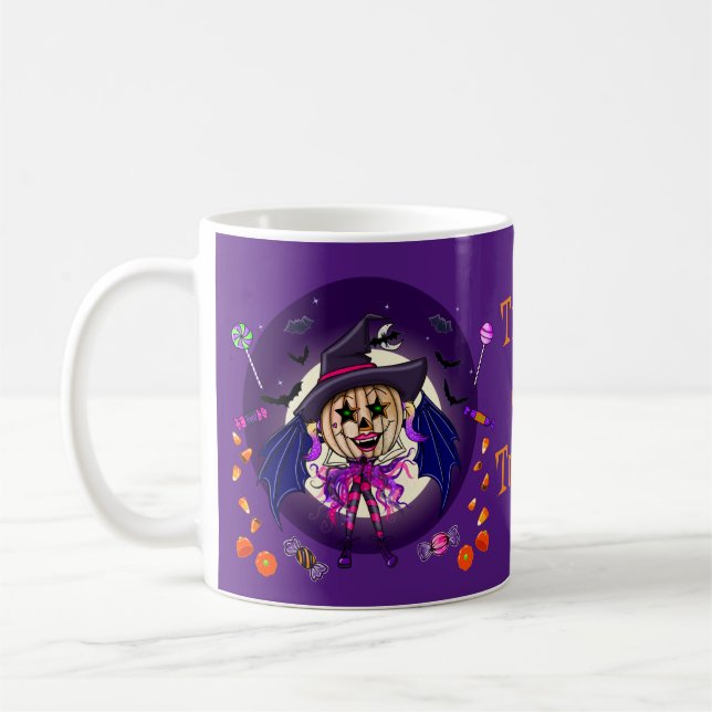 Café Truco o truco en la taza de Halloween (Izquierda)