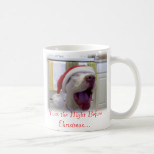 Café Twas la noche antes de la taza del navidad