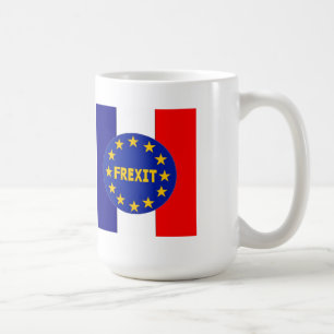 Café UE francesa Frexit de la bandera de la taza