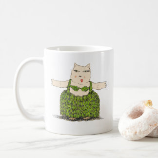 Café Ula, la taza del gato de Hula del arte de Denis