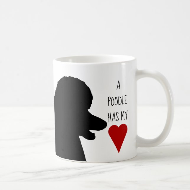 Café "Un caniche tiene taza de mi corazón" (Derecha)
